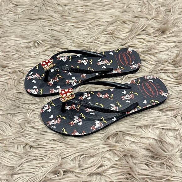 Havaianas Minnie Mouse flip flops size 9/10 - Picture 1 of 6